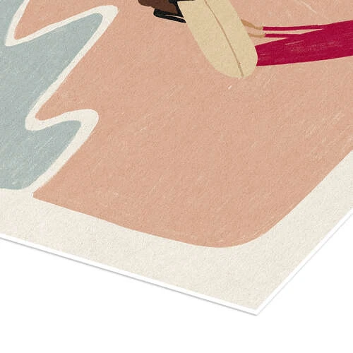 Sunset Surfing Fabian Lavater Plakat 30 X 40 Cm Billedramme 5 Sunset Surfing Fabian Lavater Plakat 30 X 40 Cm Billedramme - Billede 3