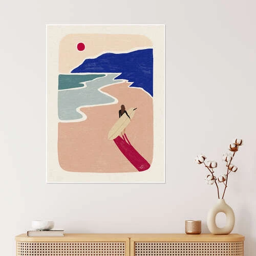 Sunset Surfing Fabian Lavater Plakat 30 X 40 Cm Billedramme 6 Sunset Surfing Fabian Lavater Plakat 30 X 40 Cm Billedramme - Billede 4