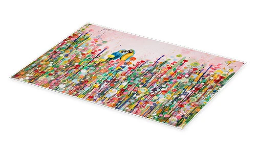 Love Feathers Sylvie Demers Plakat 30 X 20 Cm Billedramme 4 Love Feathers Sylvie Demers Plakat 30 X 20 Cm Billedramme - Billede 2