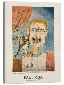 Adam And Little Eve, 1921 Paul Klee Lærredsbillede 20 X 30 Cm Billedramme