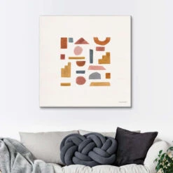 Shapes And Forms I Lisa Audit Lærredsbillede 30 X 30 Cm Billedramme -POSTERLOUNGE Salg 755611 canvas room beige l