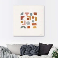 Shapes And Forms II Lisa Audit Lærredsbillede 30 X 30 Cm Billedramme -POSTERLOUNGE Salg 755657 canvas room beige l