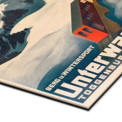 Bergbahn Unterwasser-Iltios, Schweiz, 1934 Vintage Ski Collection Galleritryk 20 X 30 Cm Billedramme -POSTERLOUNGE Salg 755731 gallery print empCorner l