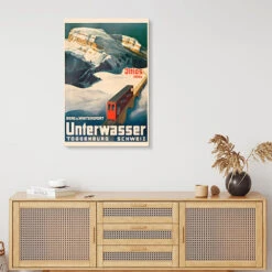 Bergbahn Unterwasser-Iltios, Schweiz, 1934 Vintage Ski Collection Galleritryk 20 X 30 Cm Billedramme -POSTERLOUNGE Salg 755731 gallery print room illustrations l