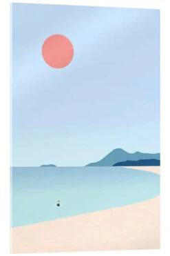 Beach Katinka Reinke Akrylbillede 20 X 30 Cm Billedramme