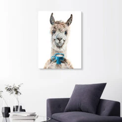 Llama Latte Holly Simental Akrylbillede 20 X 30 Cm Billedramme -POSTERLOUNGE Salg 756338 acrylic glass room white l