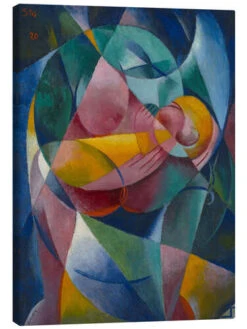 Mother And Child Fritz Stuckenberg Lærredsbillede 20 X 30 Cm Billedramme