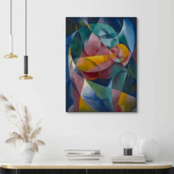 Mother And Child Fritz Stuckenberg Lærredsbillede 20 X 30 Cm Billedramme -POSTERLOUNGE Salg 757061 canvas room colourful l