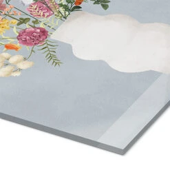 Blumen In Vase, Blau Goed Blauw Akrylbillede 20 X 30 Cm Billedramme -POSTERLOUNGE Salg 757642 acrylic glass empCorner l