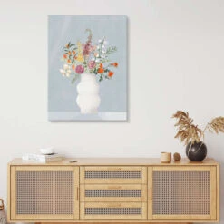 Blumen In Vase, Blau Goed Blauw Akrylbillede 20 X 30 Cm Billedramme -POSTERLOUNGE Salg 757642 acrylic glass room illustrations l