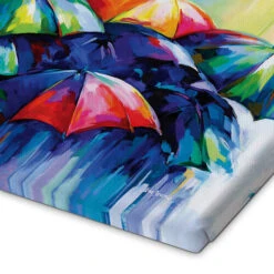 Rainy Day Blues Leon Devenice Lærredsbillede 30 X 20 Cm Billedramme -POSTERLOUNGE Salg 757737 canvas empCorner l