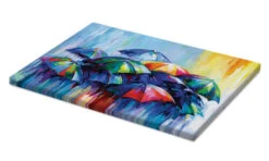 Rainy Day Blues Leon Devenice Lærredsbillede 30 X 20 Cm Billedramme -POSTERLOUNGE Salg 757737 canvas pds l