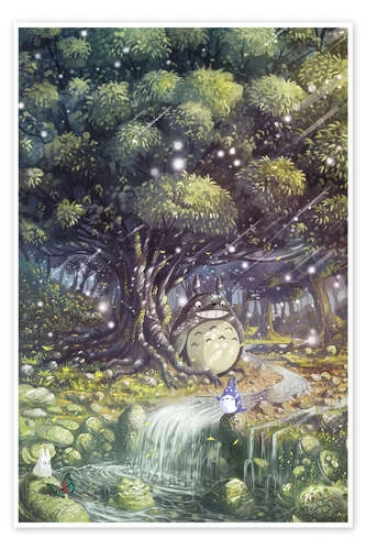 Magical Paradise Totoro Syntetyc Plakat 20 X 30 Cm Billedramme 3 Magical Paradise Totoro Syntetyc Plakat 20 X 30 Cm Billedramme