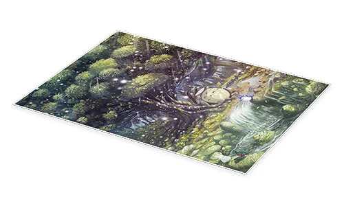 Magical Paradise Totoro Syntetyc Plakat 20 X 30 Cm Billedramme 4 Magical Paradise Totoro Syntetyc Plakat 20 X 30 Cm Billedramme - Billede 2