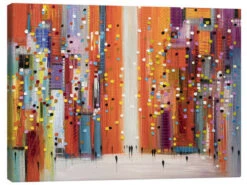 Red Sky At Morning Ekaterina Ermilkina Lærredsbillede 30 X 20 Cm Billedramme