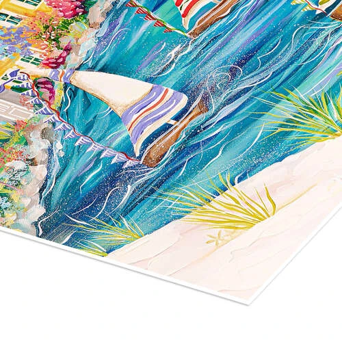 Coastal Village Estelle Grengs Plakat 30 X 40 Cm Billedramme 5 Coastal Village Estelle Grengs Plakat 30 X 40 Cm Billedramme - Billede 3