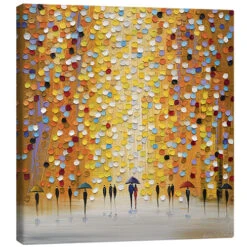 Yesterday's Rain Ekaterina Ermilkina Lærredsbillede 30 X 30 Cm Billedramme