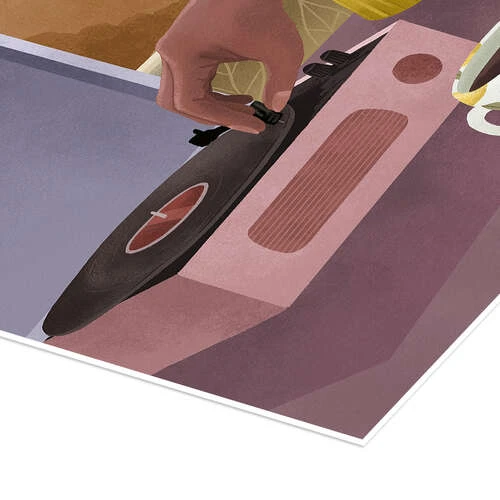 Stop The Record Goed Blauw Plakat 30 X 40 Cm Billedramme 5 Stop The Record Goed Blauw Plakat 30 X 40 Cm Billedramme - Billede 3