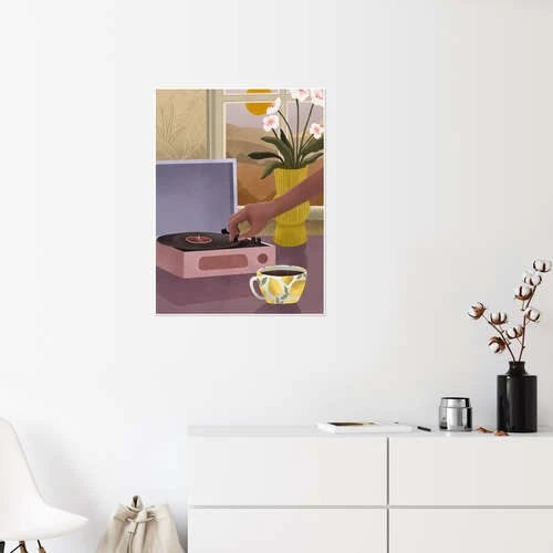 Stop The Record Goed Blauw Plakat 30 X 40 Cm Billedramme 6 Stop The Record Goed Blauw Plakat 30 X 40 Cm Billedramme - Billede 4