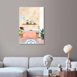 Bath Time Laura Page Akrylbillede 20 X 30 Cm Billedramme -POSTERLOUNGE Salg 760002 acrylic glass room rose l