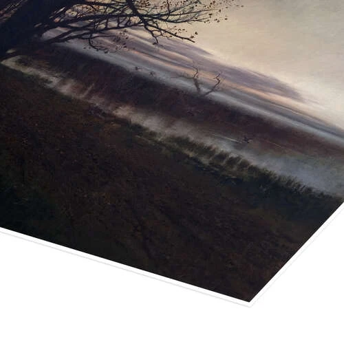 Moonrise, Stanisław Masłowski, 1884 Plakat 40 X 20 Cm Billedramme 5 Moonrise, Stanisław Masłowski, 1884 Plakat 40 X 20 Cm Billedramme - Billede 3