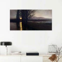 Moonrise, Stanisław Masłowski, 1884 Plakat 40 X 20 Cm Billedramme 9 Moonrise, Stanisław Masłowski, 1884 Plakat 40 X 20 Cm Billedramme -POSTERLOUNGE Salg 760107 poster room black l