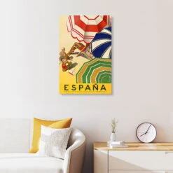 España - Vintage Beach Vacation Vintage Travel Collection Akrylbillede 20 X 30 Cm Billedramme -POSTERLOUNGE Salg 761429 acrylic glass room yellow l