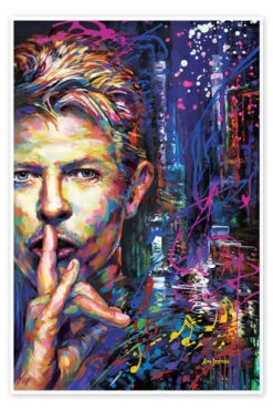 David Bowie Leon Devenice Plakat 20 X 30 Cm Billedramme