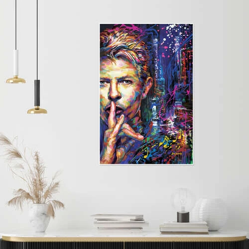 David Bowie Leon Devenice Plakat 20 X 30 Cm Billedramme 6 David Bowie Leon Devenice Plakat 20 X 30 Cm Billedramme - Billede 4