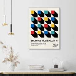 Bauhaus, Exhibition 1923 I Retrodrome Lærredsbillede 20 X 30 Cm Billedramme -POSTERLOUNGE Salg 762639 canvas room colourful l