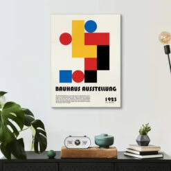 Bauhaus, Exhibition 1923 II Retrodrome Lærredsbillede 20 X 30 Cm Billedramme -POSTERLOUNGE Salg 762643 canvas room graphic design l