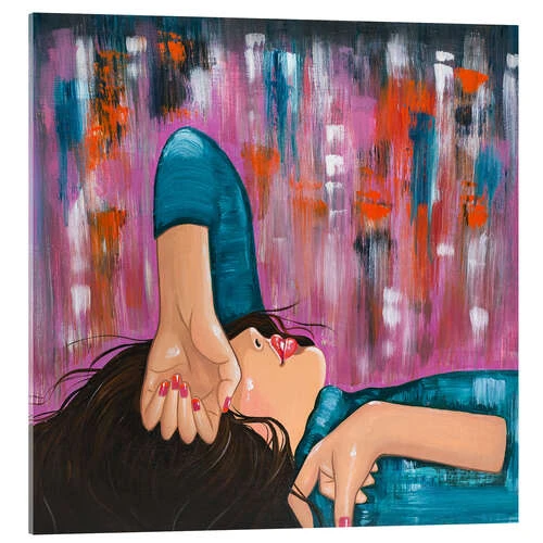 Purple Rain Mandy Reinmuth Akrylbillede 30 X 30 Cm Billedramme 3 Purple Rain Mandy Reinmuth Akrylbillede 30 X 30 Cm Billedramme