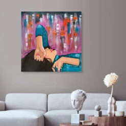 Purple Rain Mandy Reinmuth Akrylbillede 30 X 30 Cm Billedramme 9 Purple Rain Mandy Reinmuth Akrylbillede 30 X 30 Cm Billedramme -POSTERLOUNGE Salg 763031 acrylic glass room pink l