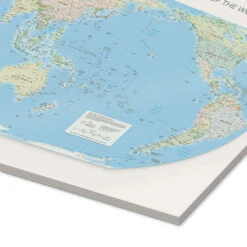 Equal Area World Map, Countries Of The World, Pacific Centred Akrylbillede 30 X 20 Cm Billedramme -POSTERLOUNGE Salg 763943 acrylic glass empCorner l